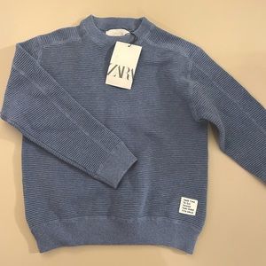 Zara kids sweater size 7 - gray toned blue